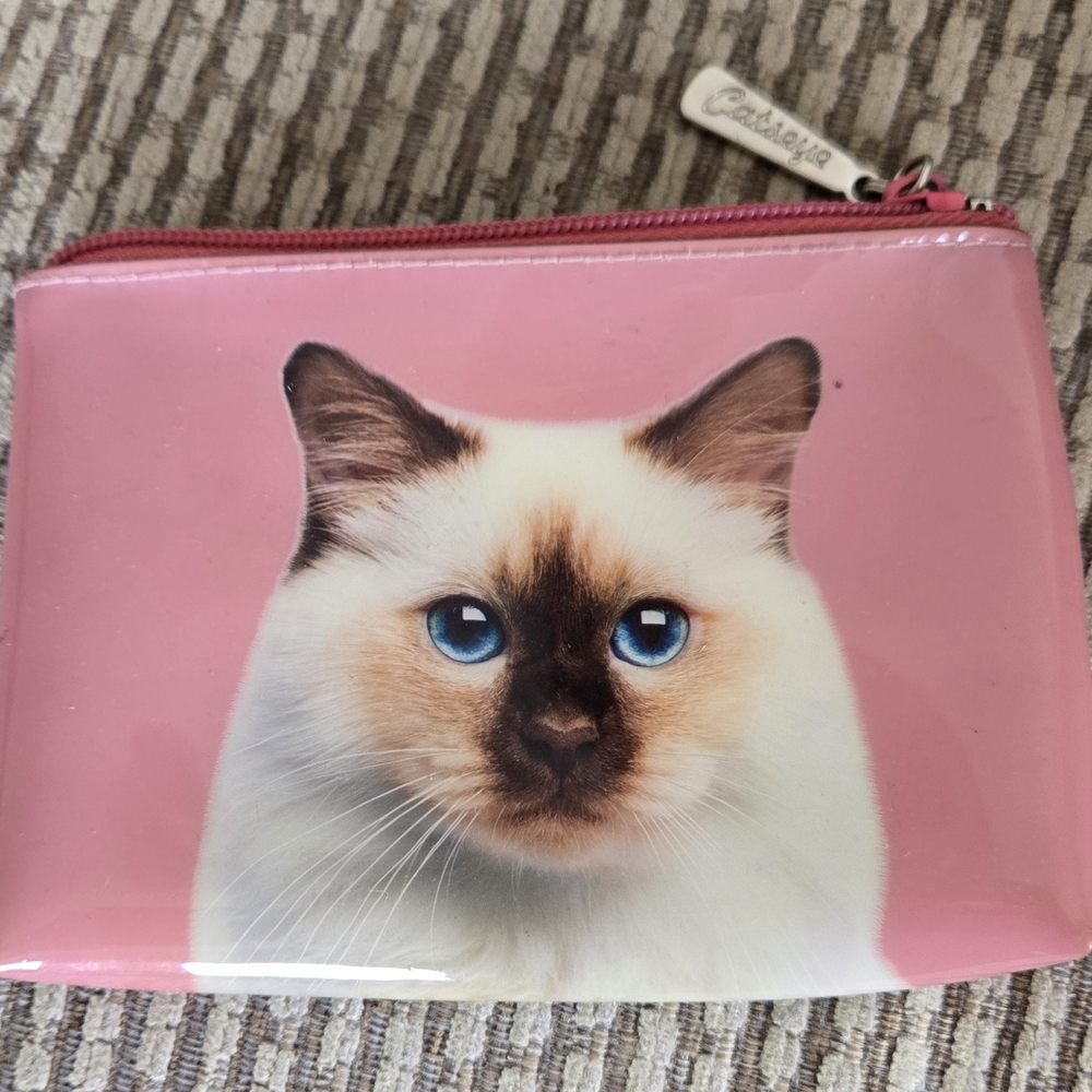 Pink Cat Pouch by